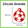 Círculo Grande Con Diseño De Bola De Fútbol